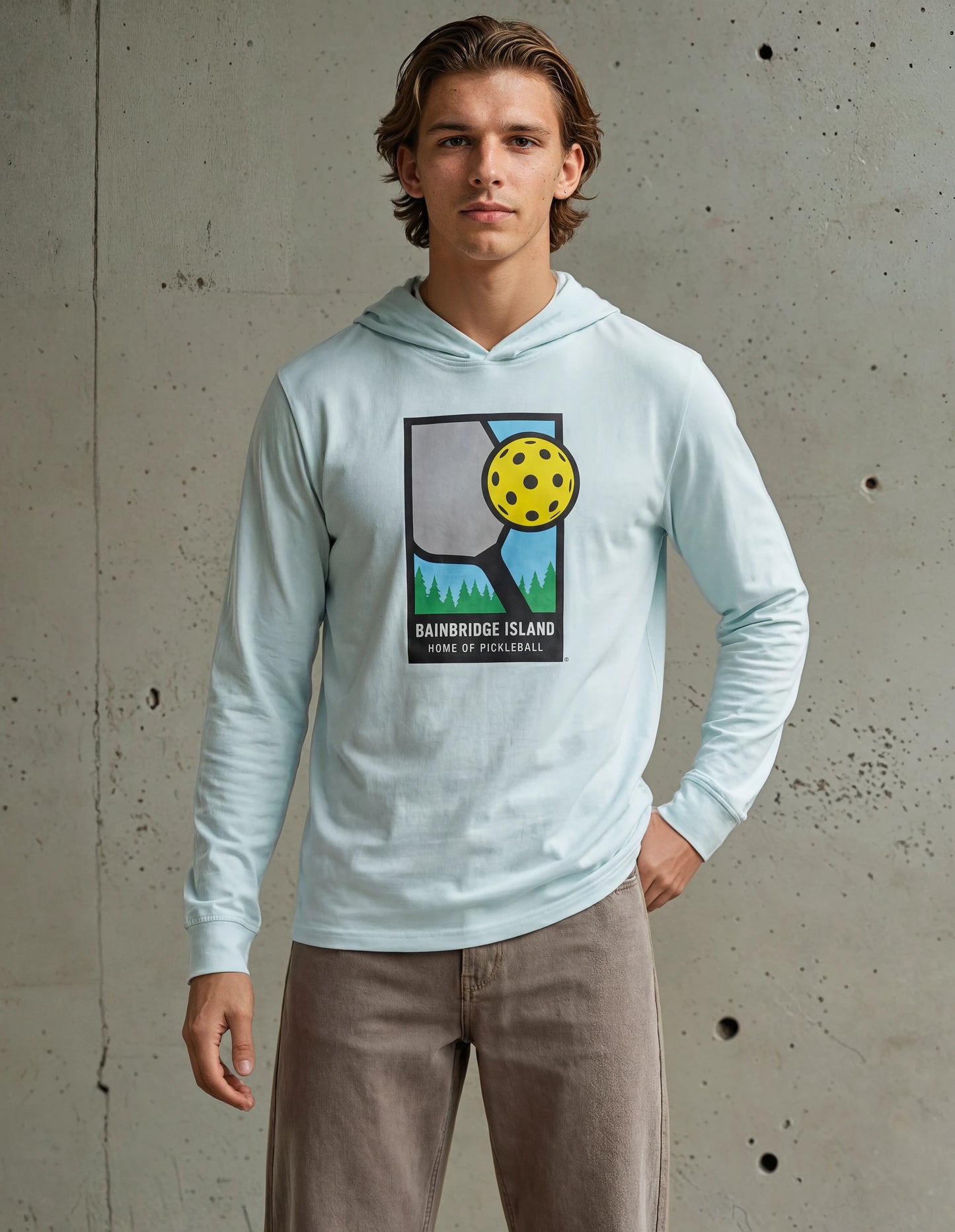 Parks Pickleball • Unisex Cotton Long Sleeve Lightweight Hoodie