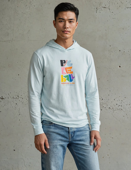 Pride Pickleball • Unisex Cotton Long Sleeve Lightweight Hoodie