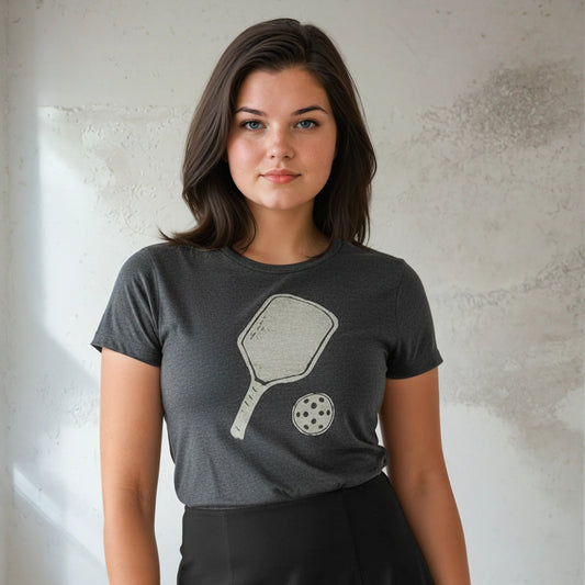 Paddle & Ball Edition Original Bamboo Women's T-Shirt: Your Perfect Pickleball Partner!