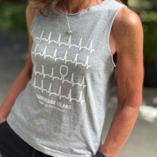 HEARTBEAT Women's Muscle shirt – FOR THE PICKLEBALL OBSESSED