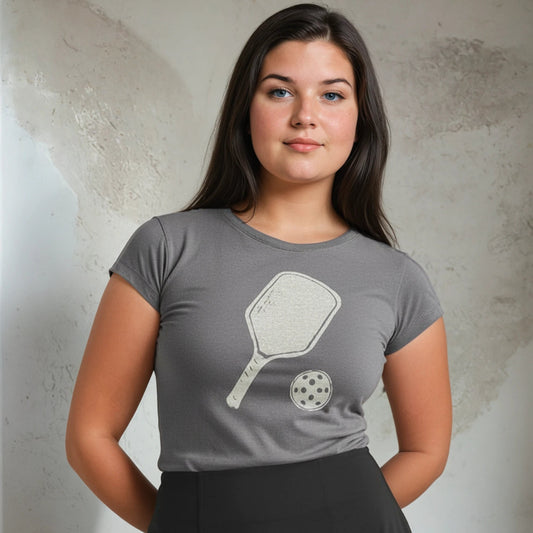 Paddle & Ball Edition  Original Bamboo Women's T-Shirt: Your Perfect Pickleball Partner!