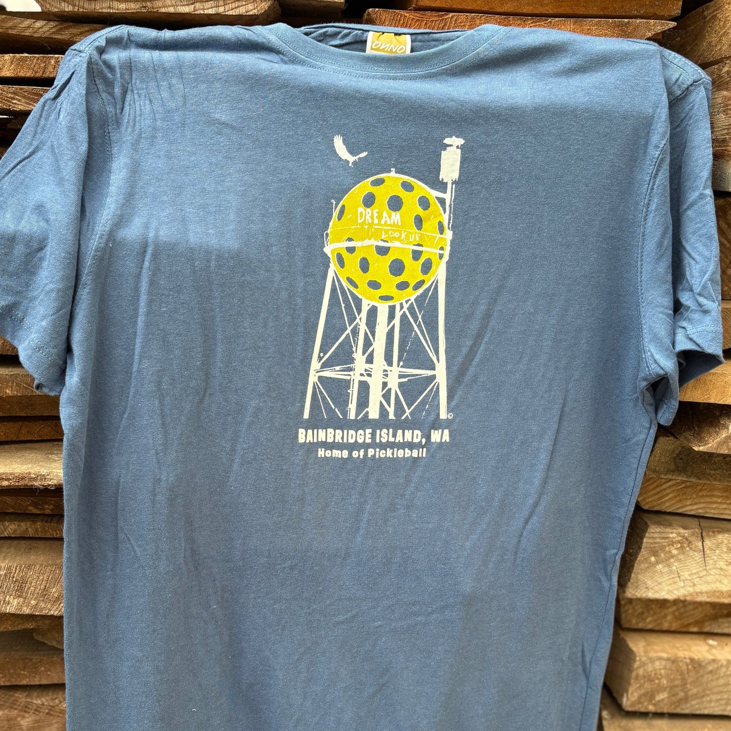 WATER TOWER –UNISEX BAMBOO TEE (SEA BLUE)